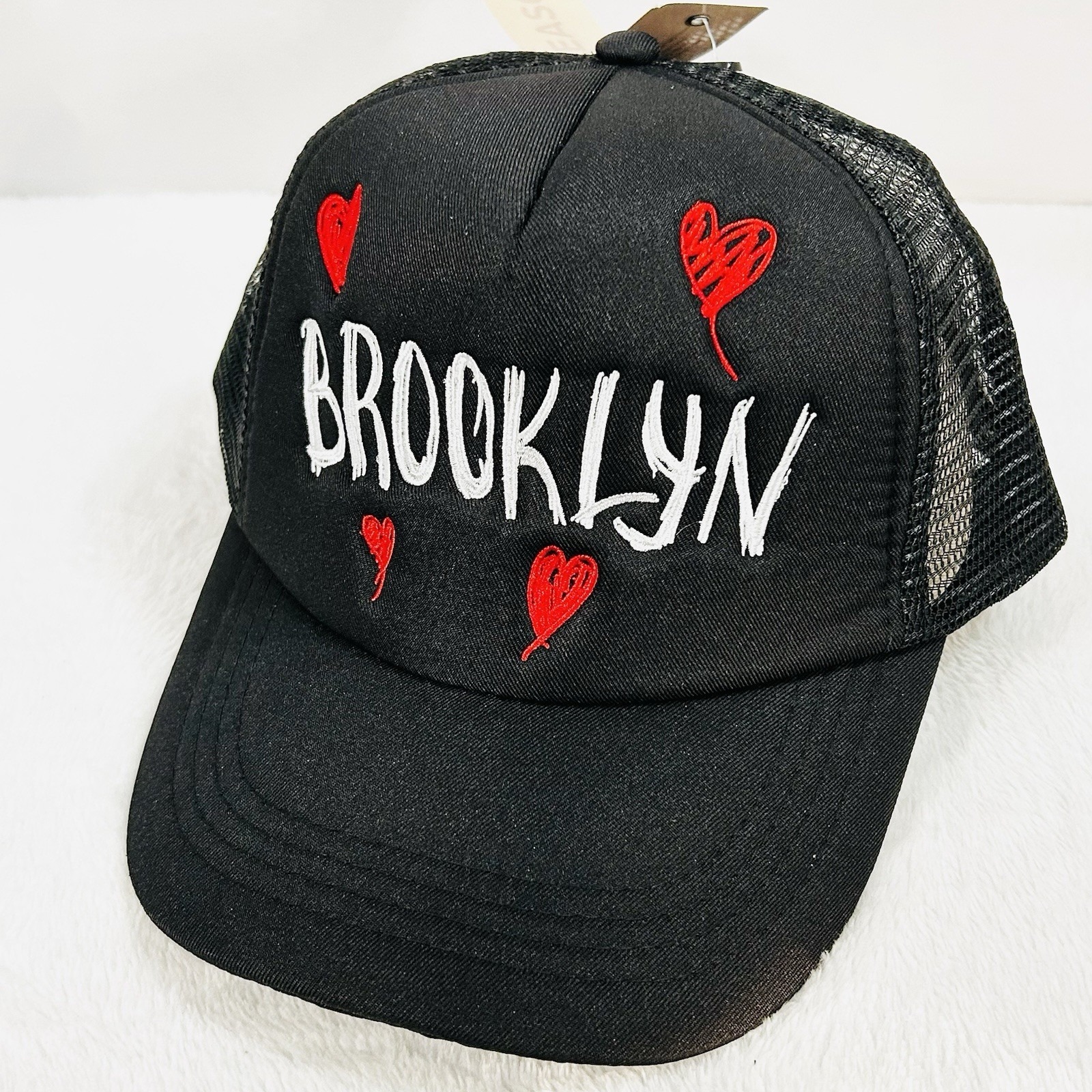 Reason Brooklyn New York Trucker 2Tone Hat Cap Adjustable Snapback Black